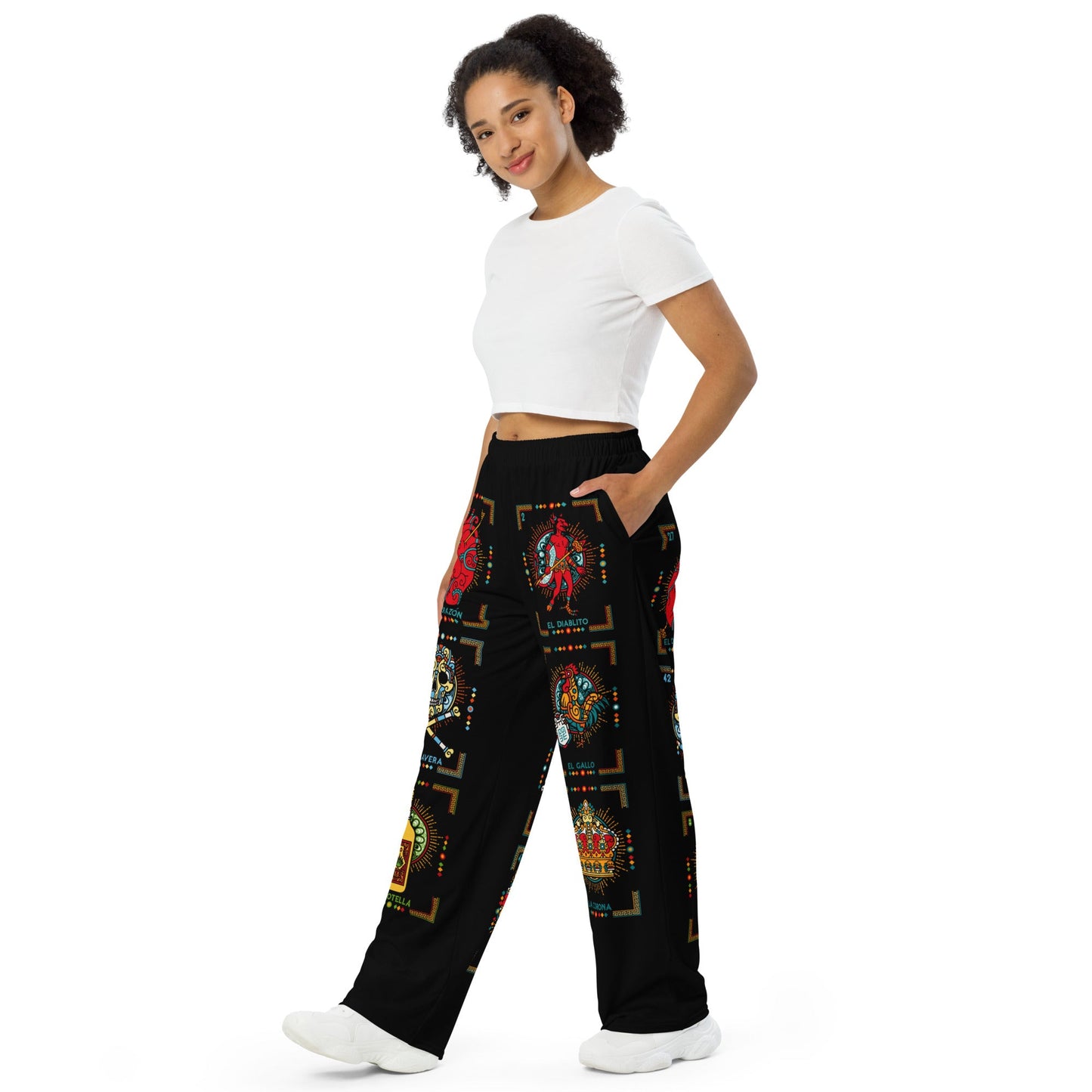Premium Loteria Onyx Wide-leg Pijama/ Lounge Pants