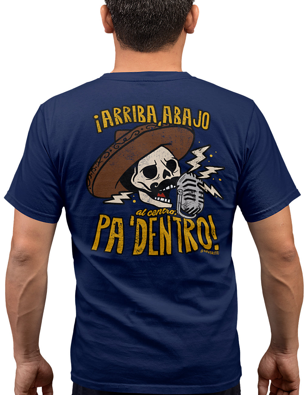 Premium Arriba! Mexicano Old School Crew Neck ( Front & Back )