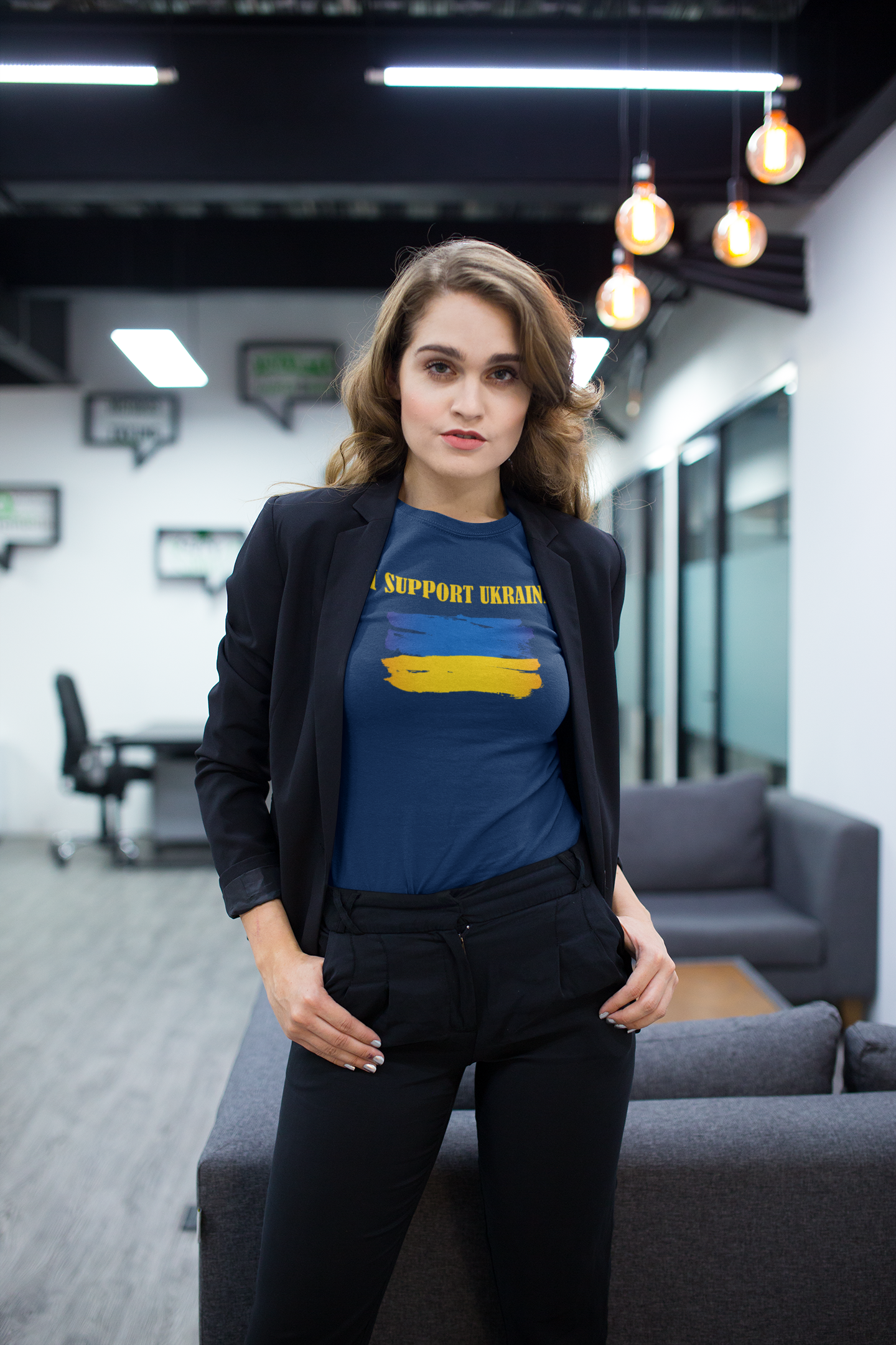 I Support Ukraine  Premium t-shirt