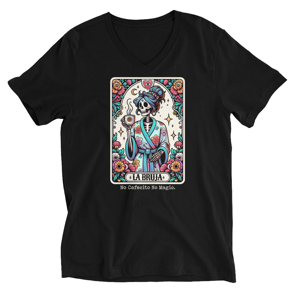Premium Bella Canvas No Cafecito No Magic V-Neck T-Shirt