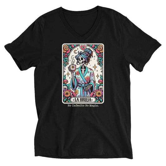 Premium Bella Canvas No Cafecito No Magic V-Neck T-Shirt