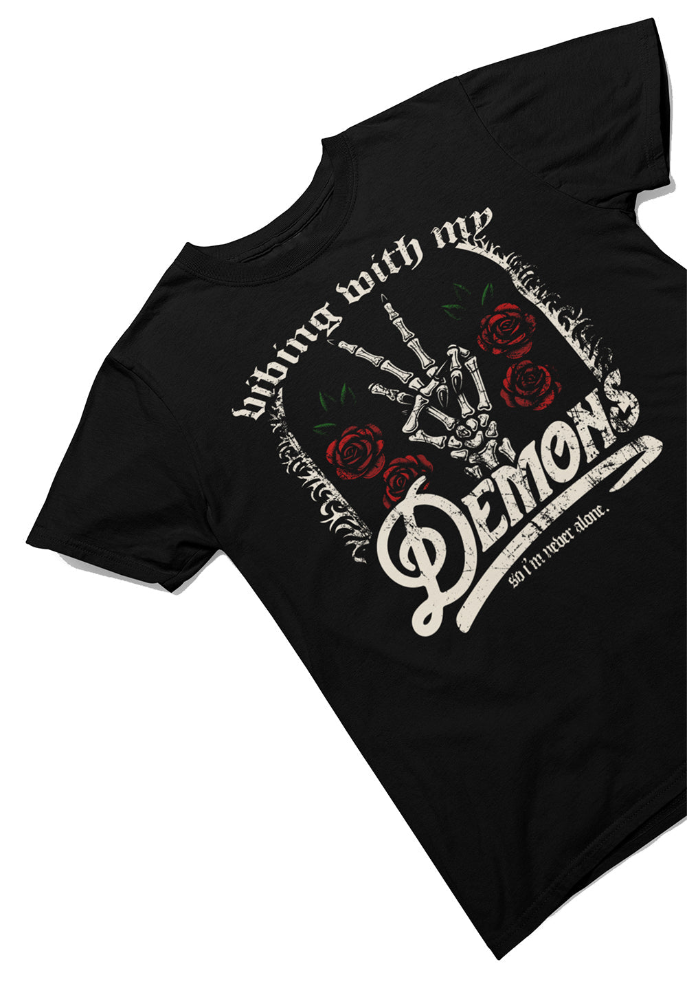 Vibing With My Demons Gothico Cotton Tee