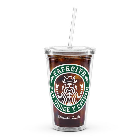 Cafecito Y Chisme Plastic Tumbler