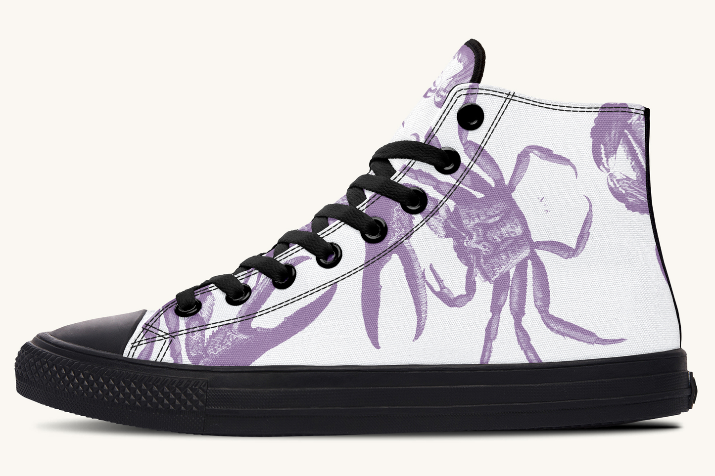 Crawl The Sea of Stars Purple White Hightops - Jaded Lament