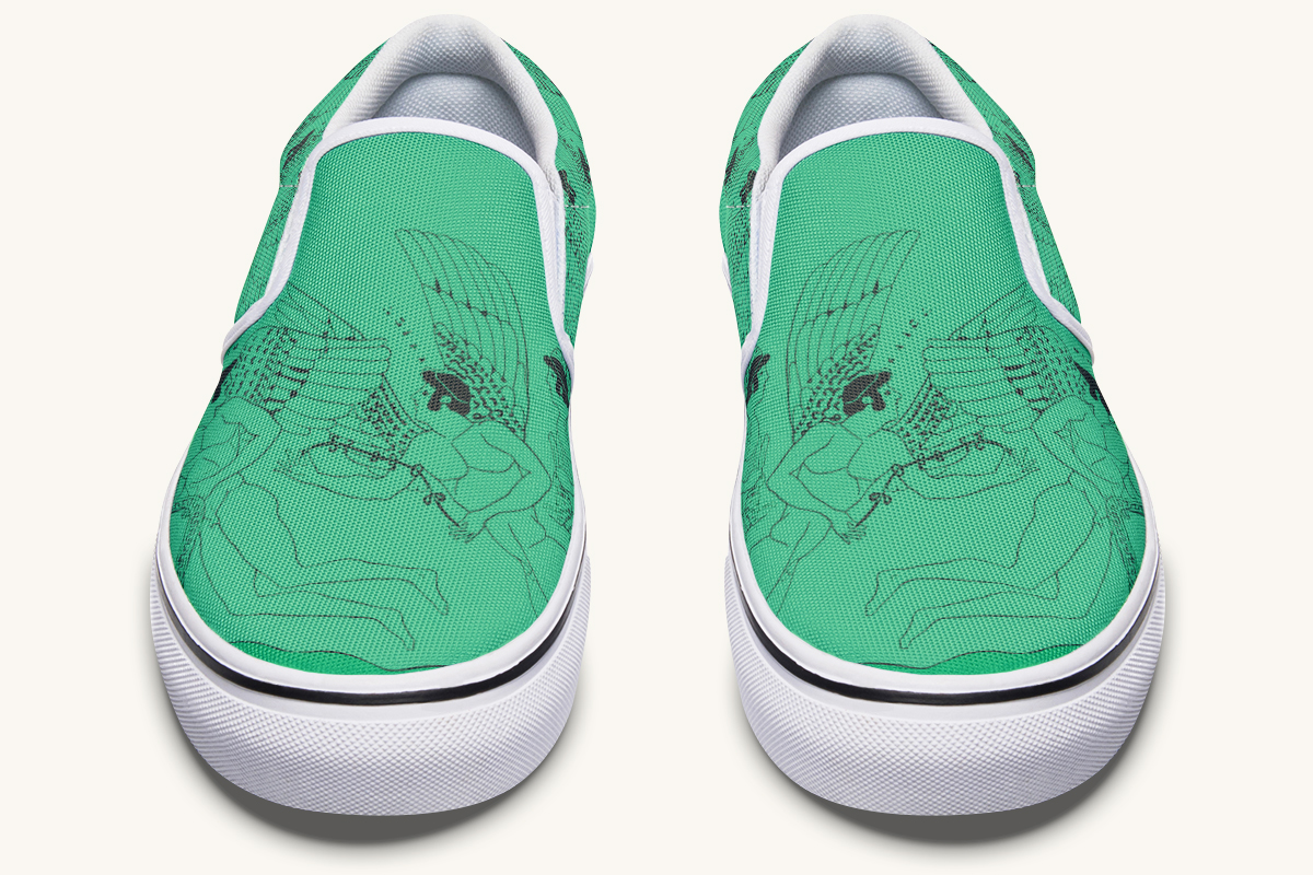 Love Gods In Flight Slip On Shoes - Jaded Lament