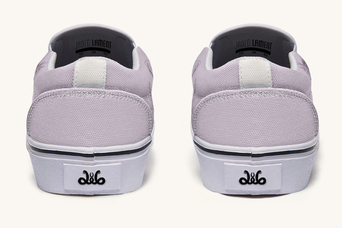 Feather And Cloud Slip On Shoes - Jaded Lament