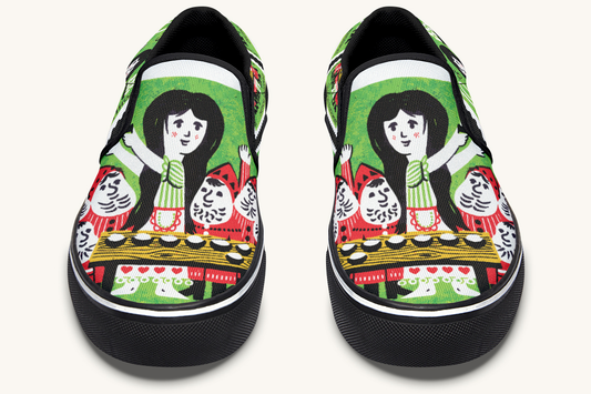 Seven Voices One Heart Slip On Shoes - Jaded Lament