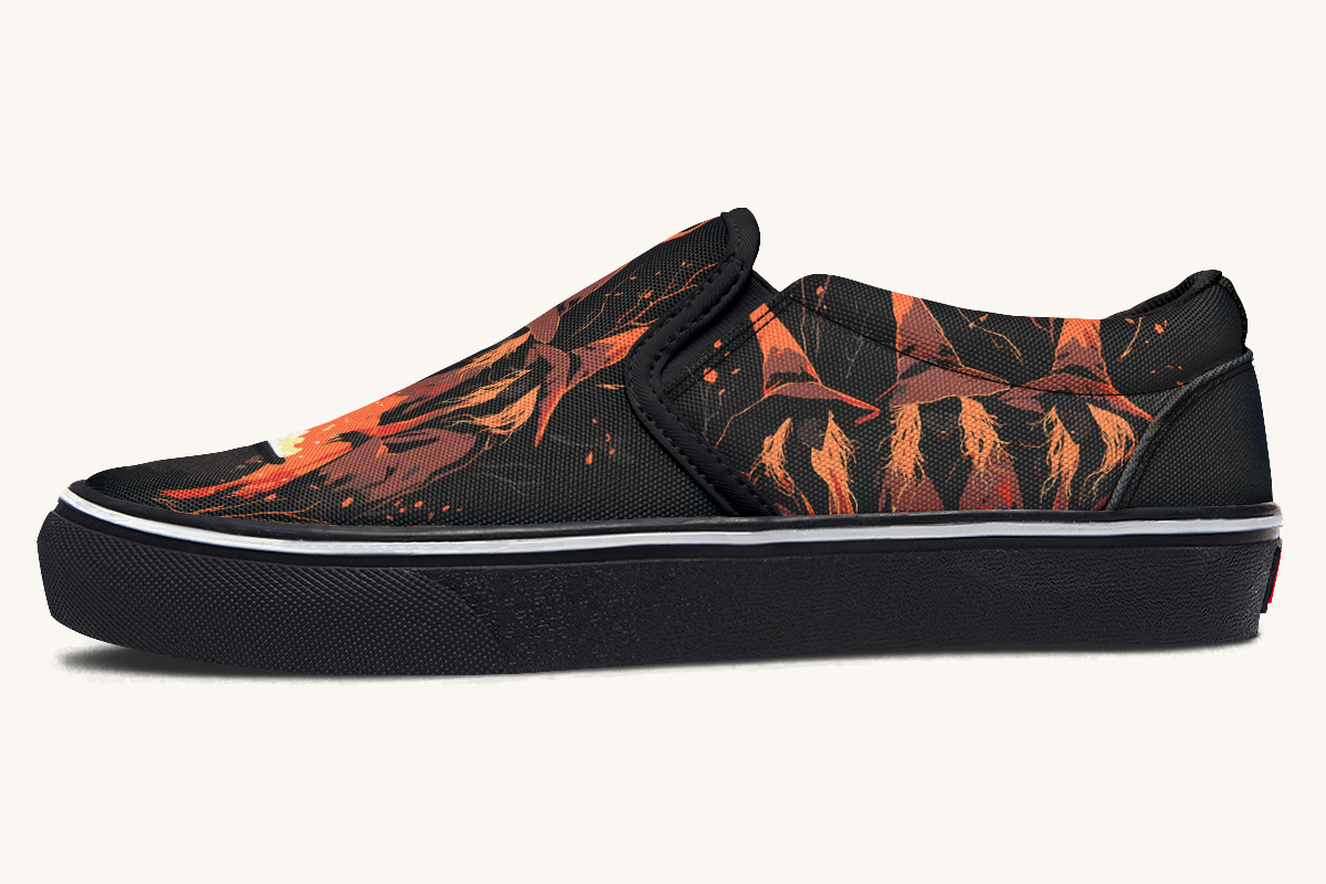 Double Double Toil And Trouble Slip On Shoes - Jaded Lament