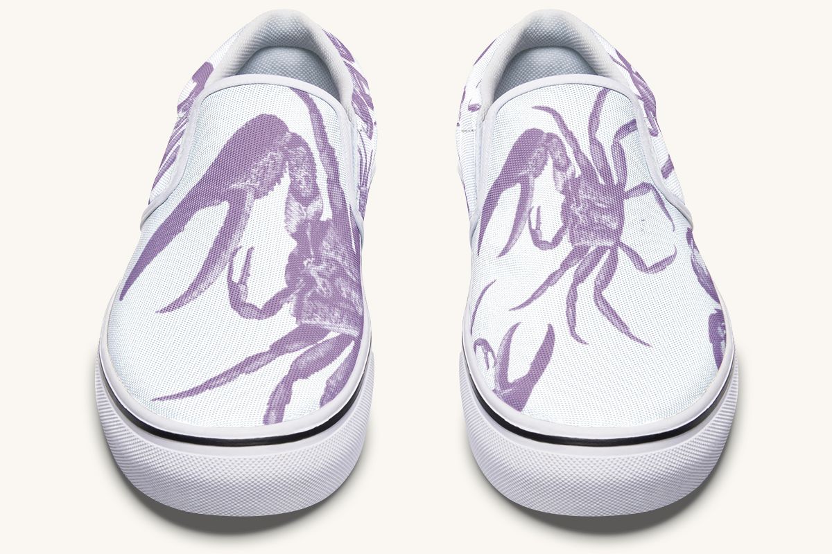 Crawl The Sea Of Stars Purple Slip On Shoes - Jaded Lament
