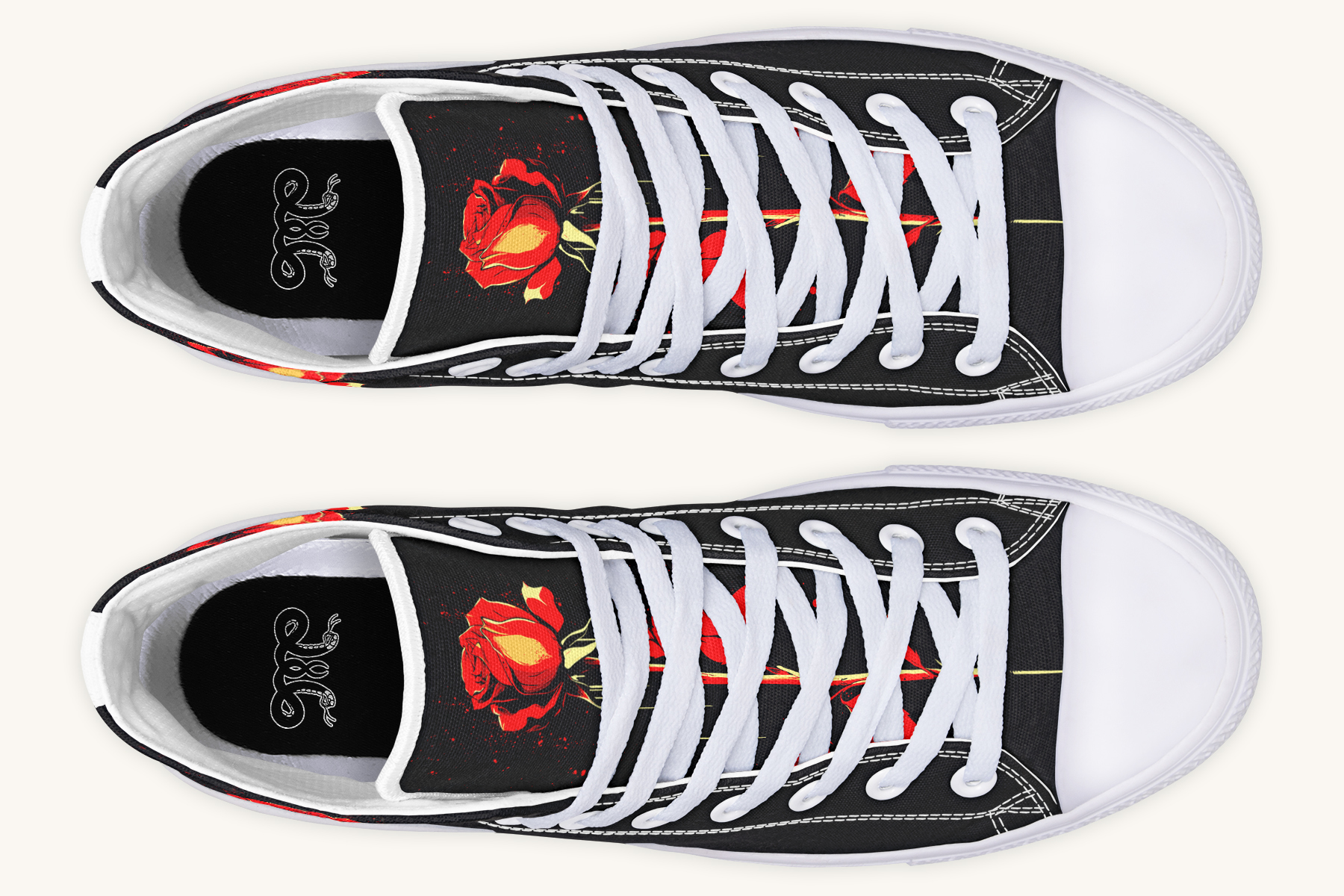 Bleeding Rose Hightops - Jaded Lament