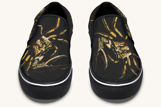 Crawl The Sea Of Stars Black Slip On Shoes - Jaded Lament