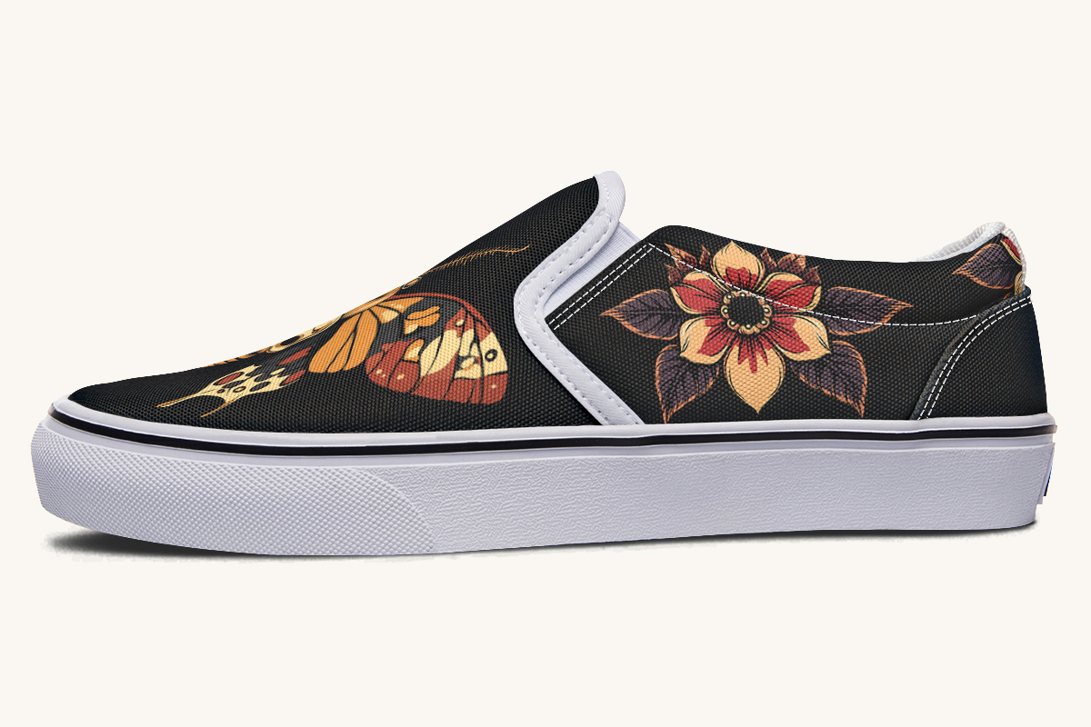 Deathmoth Slip On Shoes - Jaded Lament