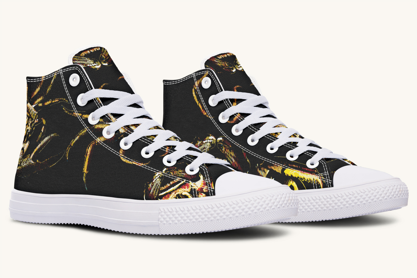 Crawl The Sea of Stars Black Hightops - Jaded Lament