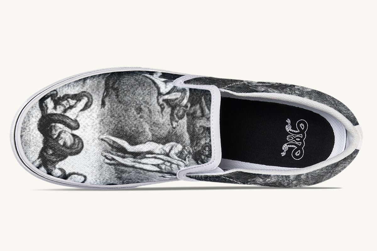 Dantes Inferno Slip On Shoes - Jaded Lament