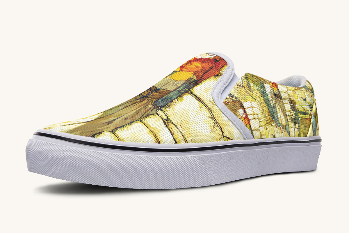 Alas Dear Goose Girl Slip On Shoes - Jaded Lament