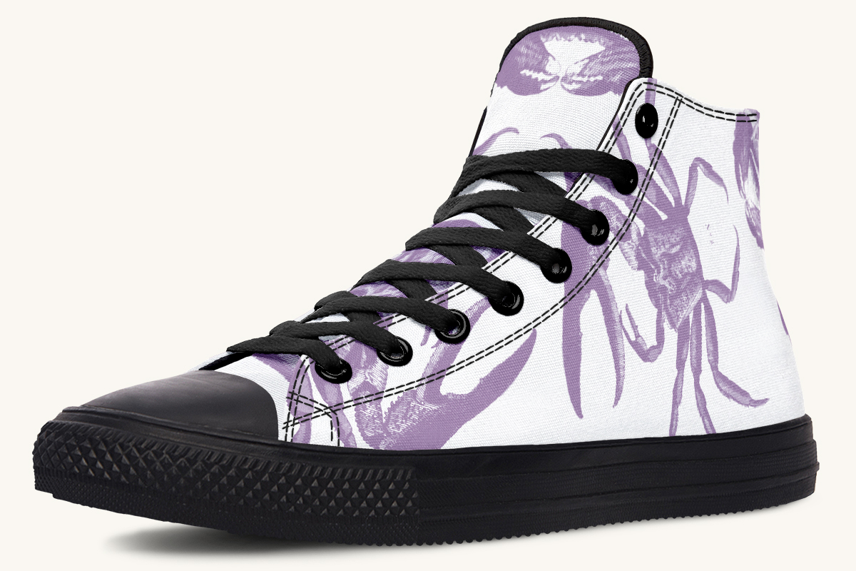Crawl The Sea of Stars Purple White Hightops - Jaded Lament