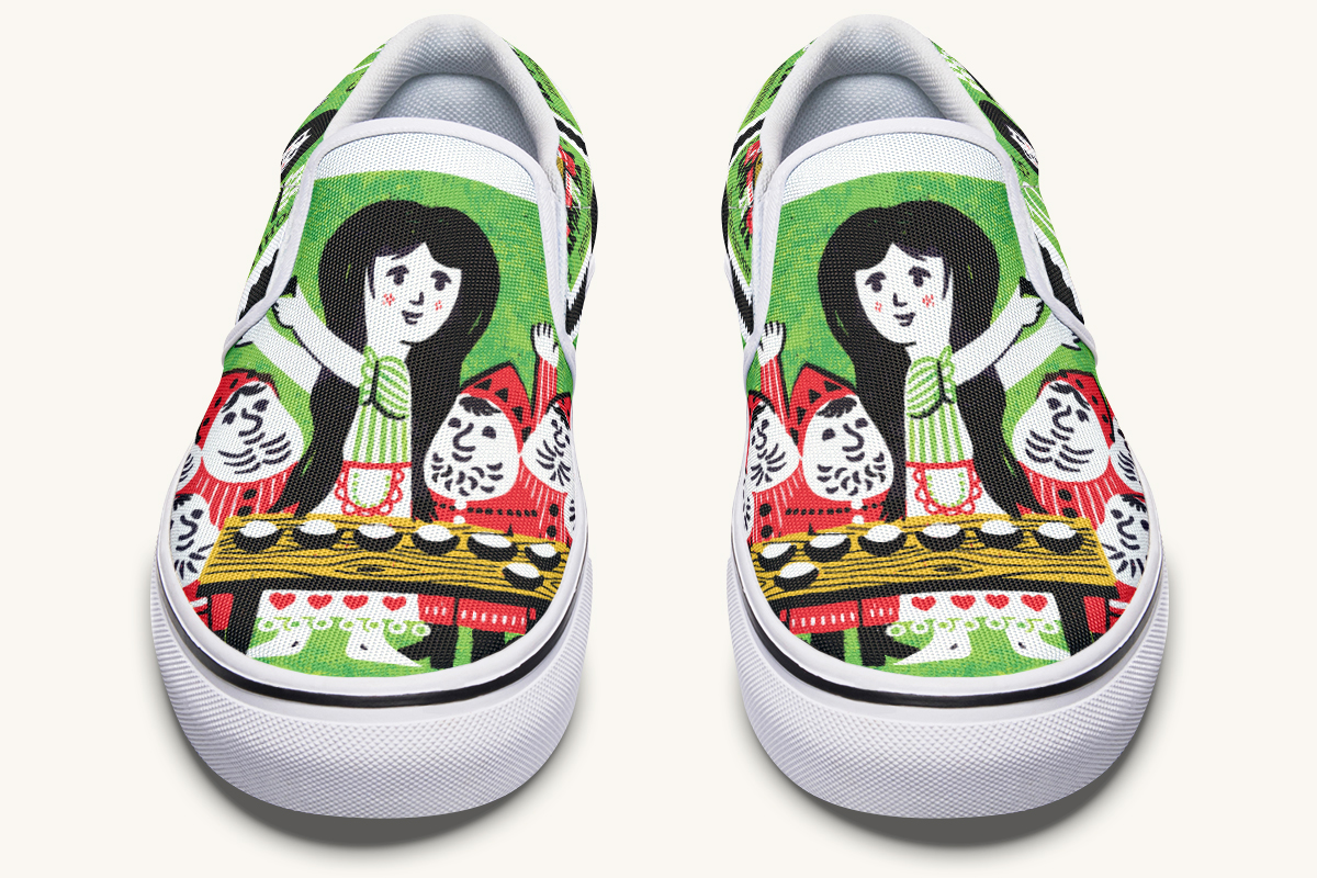 Seven Voices One Heart Slip On Shoes - Jaded Lament