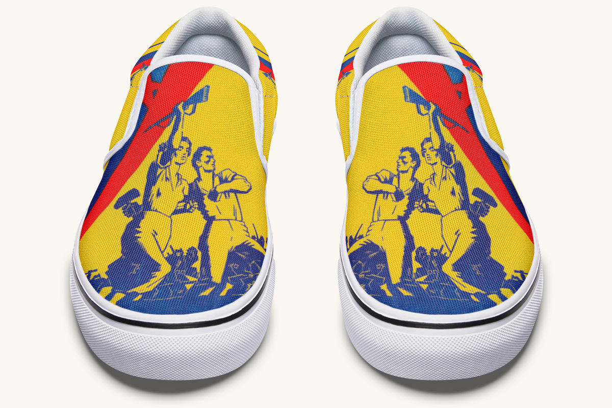 From The Ground We Rise Slip On Shoes - Jaded Lament