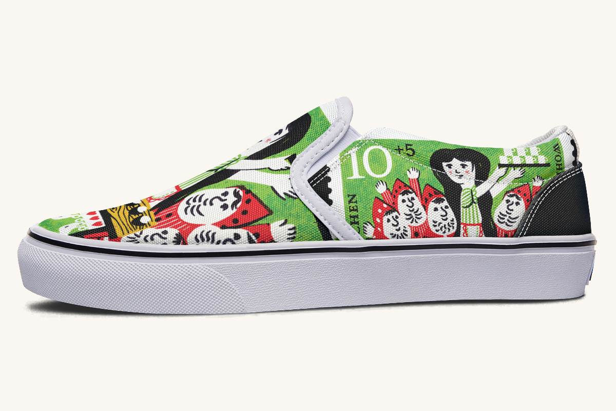Seven Voices One Heart Slip On Shoes - Jaded Lament