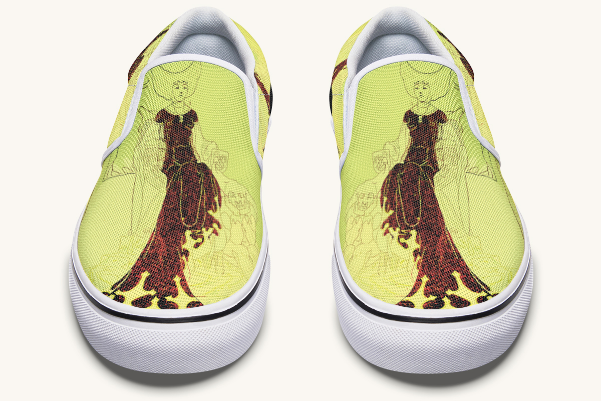 The Solemn Daughter Slip On Shoes - Jaded Lament