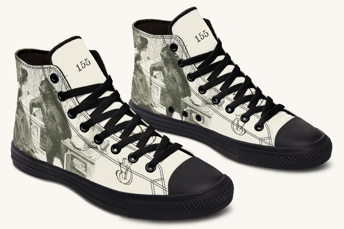 The Bear Shall Be Thy Choice Cream Hightops - Jaded Lament