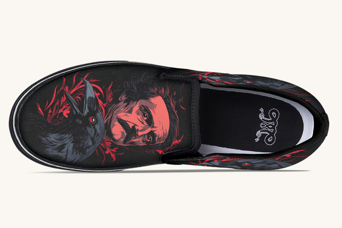 The Raven Slip On Shoes - Jaded Lament