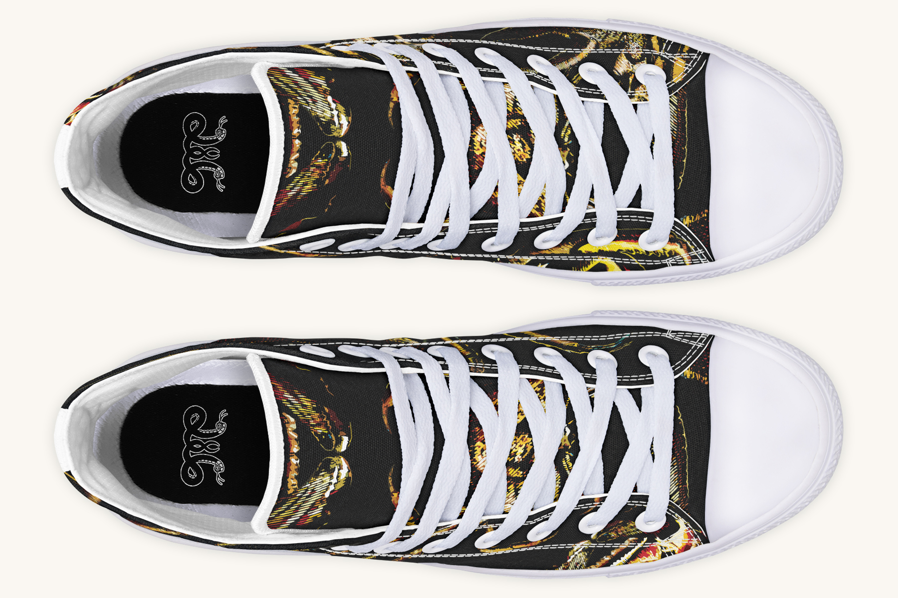 Crawl The Sea of Stars Black Hightops - Jaded Lament