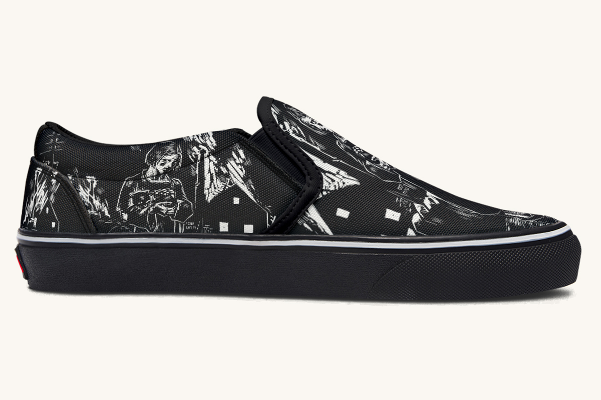 After The Fire Survival Is Defiance Slip On Shoes - Jaded Lament
