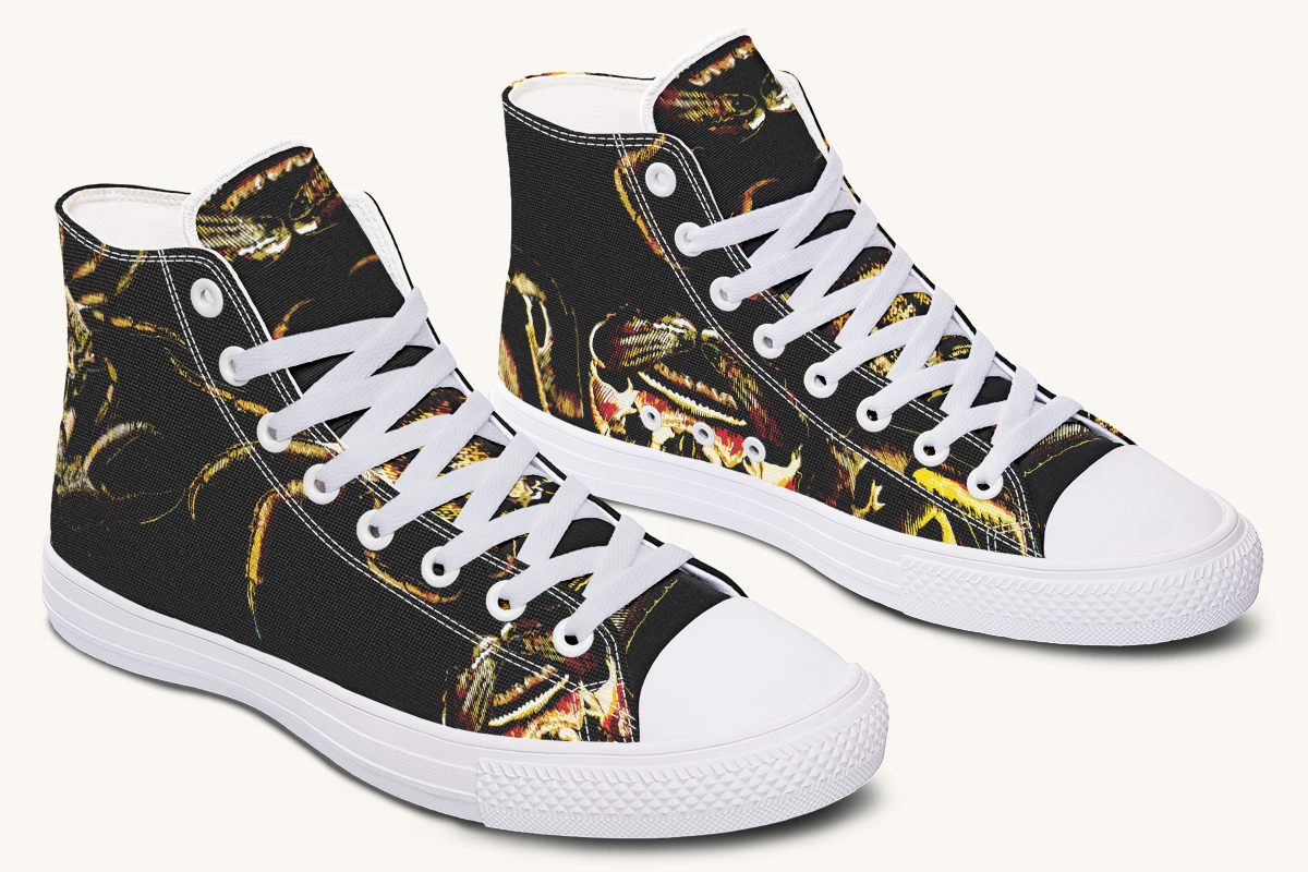 Crawl The Sea of Stars Black Hightops - Jaded Lament