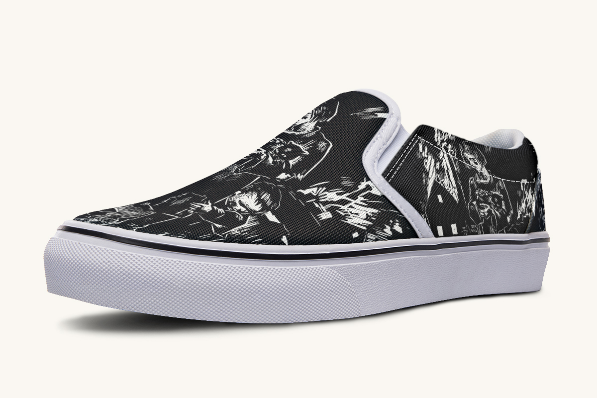 After The Fire Survival Is Defiance Slip On Shoes - Jaded Lament