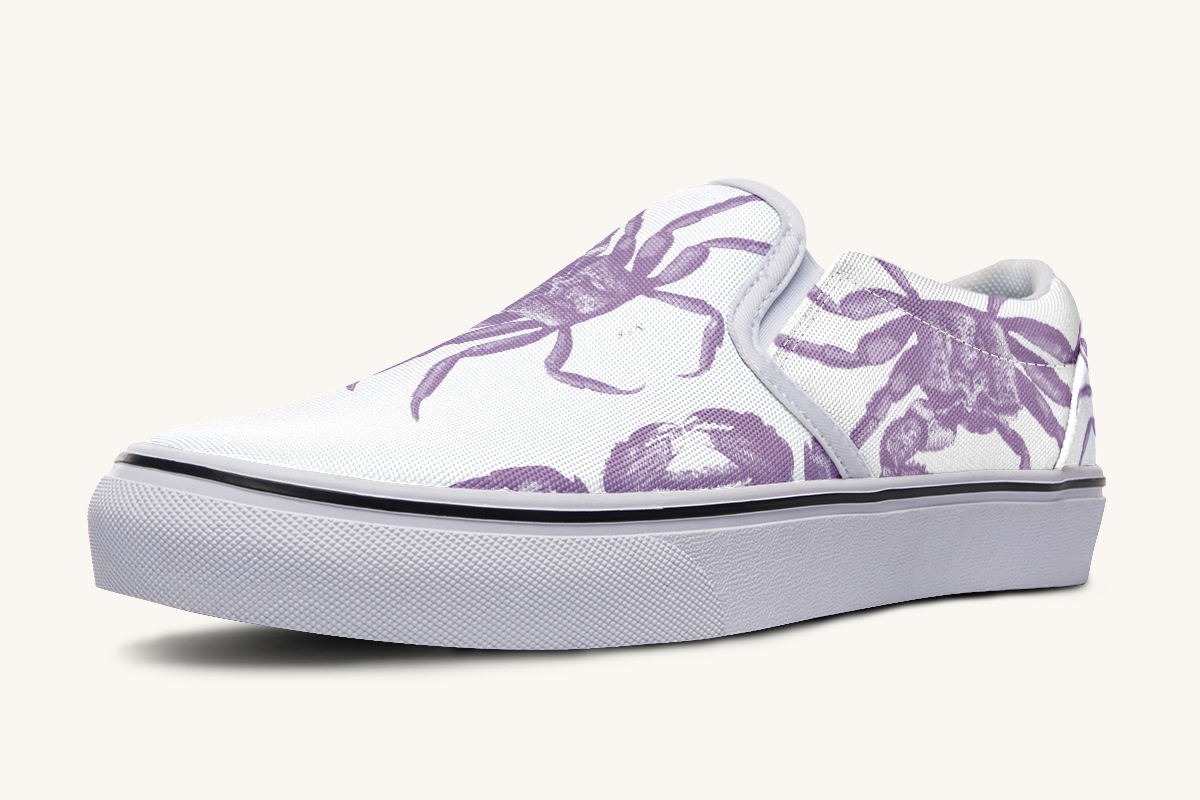 Crawl The Sea Of Stars Purple Slip On Shoes - Jaded Lament