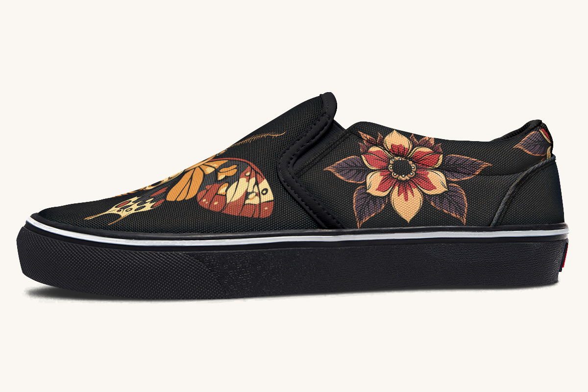 Deathmoth Slip On Shoes - Jaded Lament
