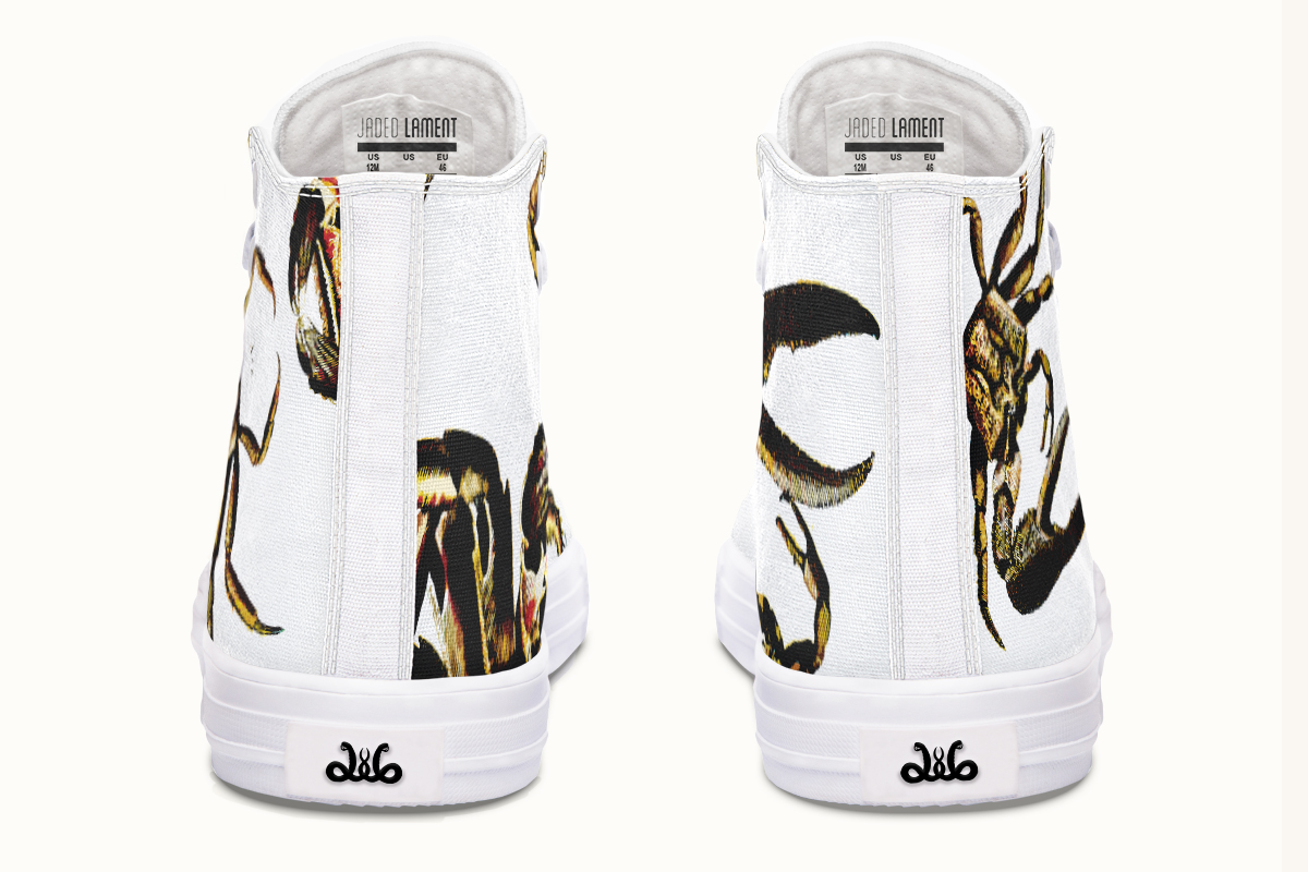 Crawl the Sea of Stars White Hightops - Jaded Lament
