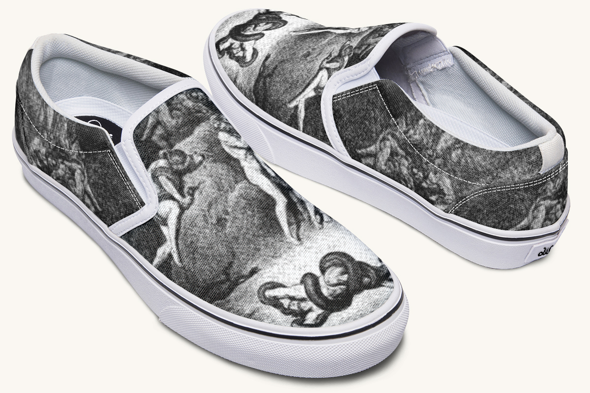 Dantes Inferno Slip On Shoes - Jaded Lament