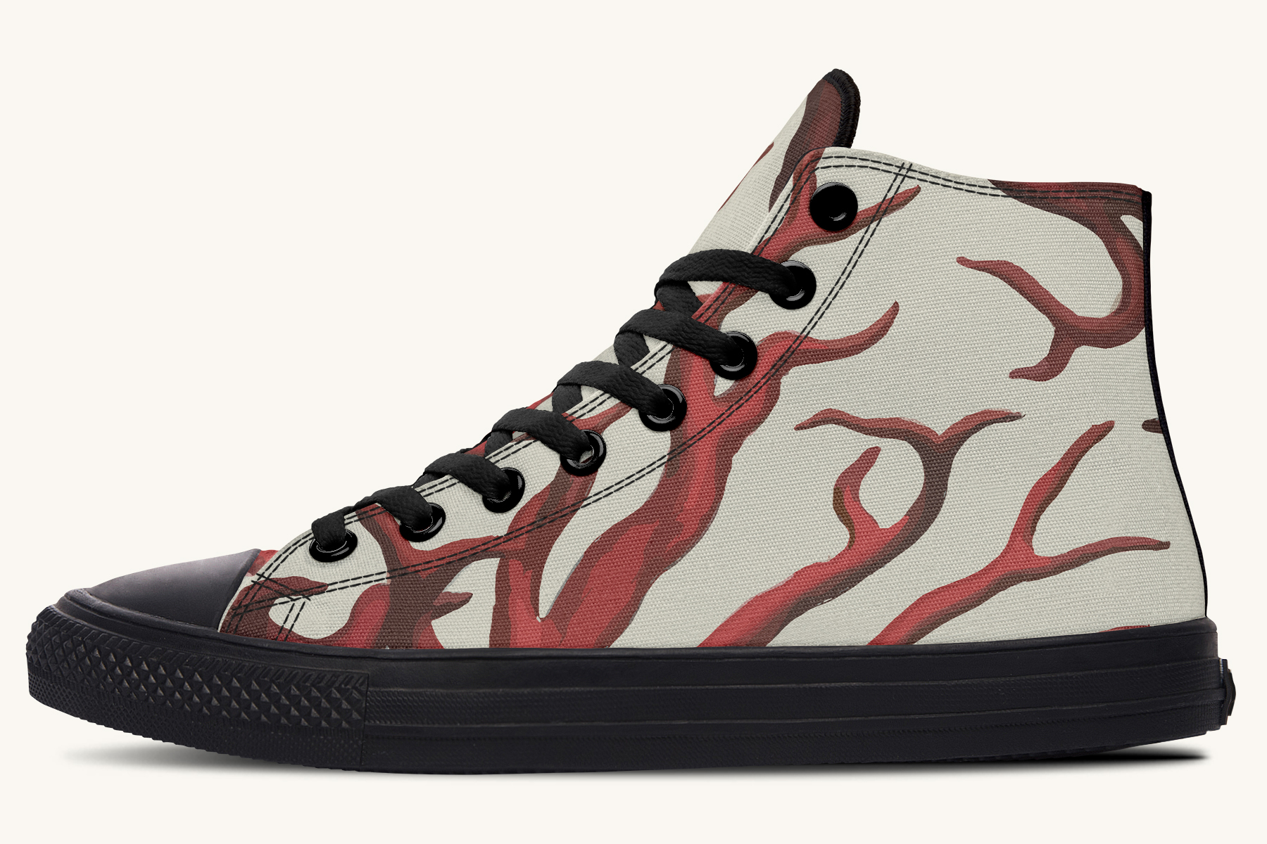 A Bloodroot Coral Sea Hightops