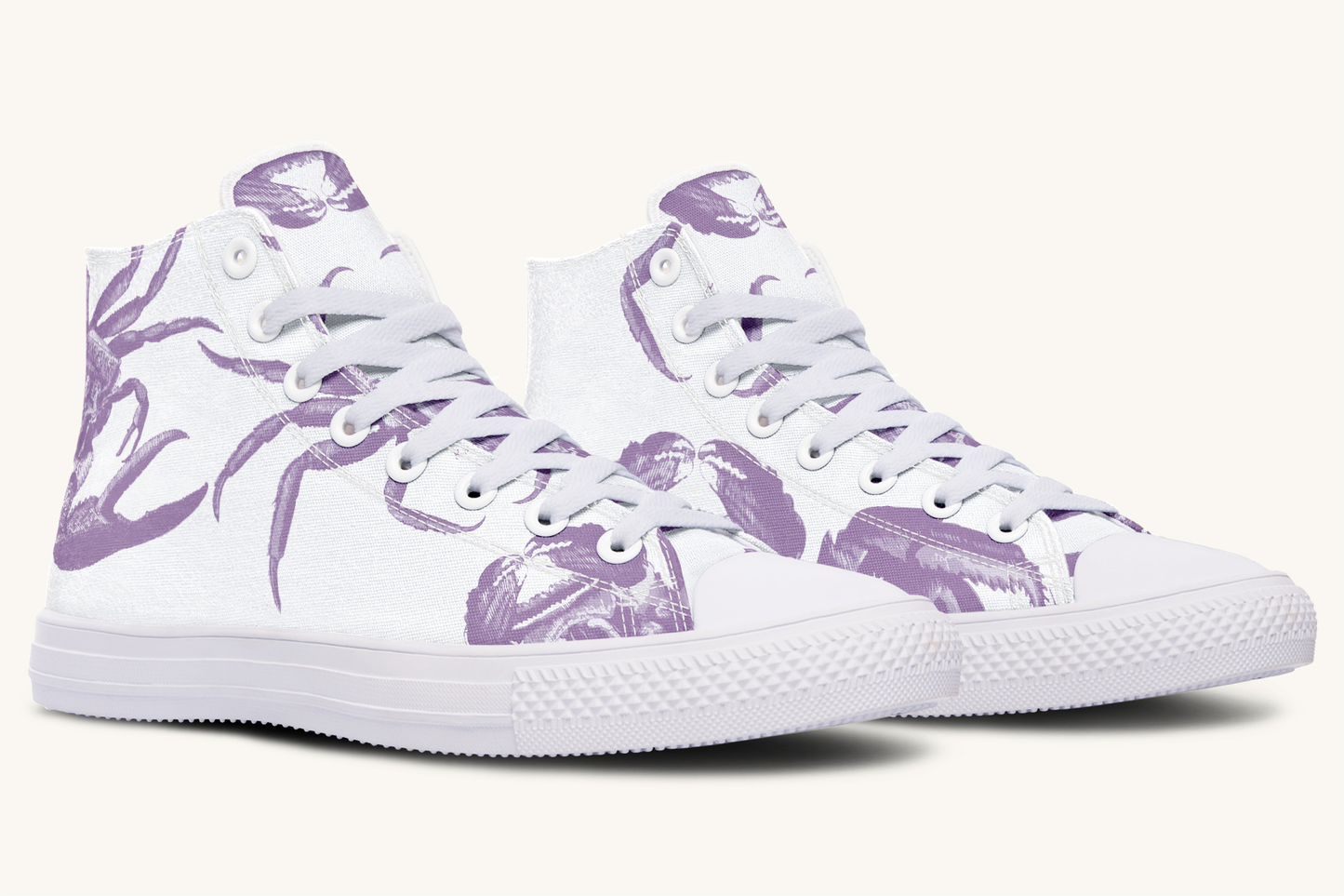Crawl The Sea of Stars Purple White Hightops - Jaded Lament
