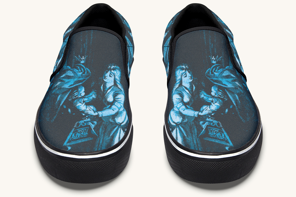 He Never Forgot Her Voice Slip On Shoes - Jaded Lament