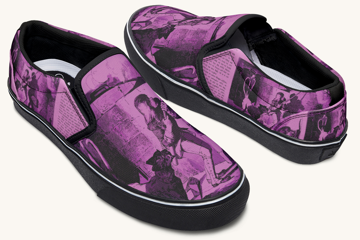 Brother Of Fire And Folly Slip On Shoes - Jaded Lament