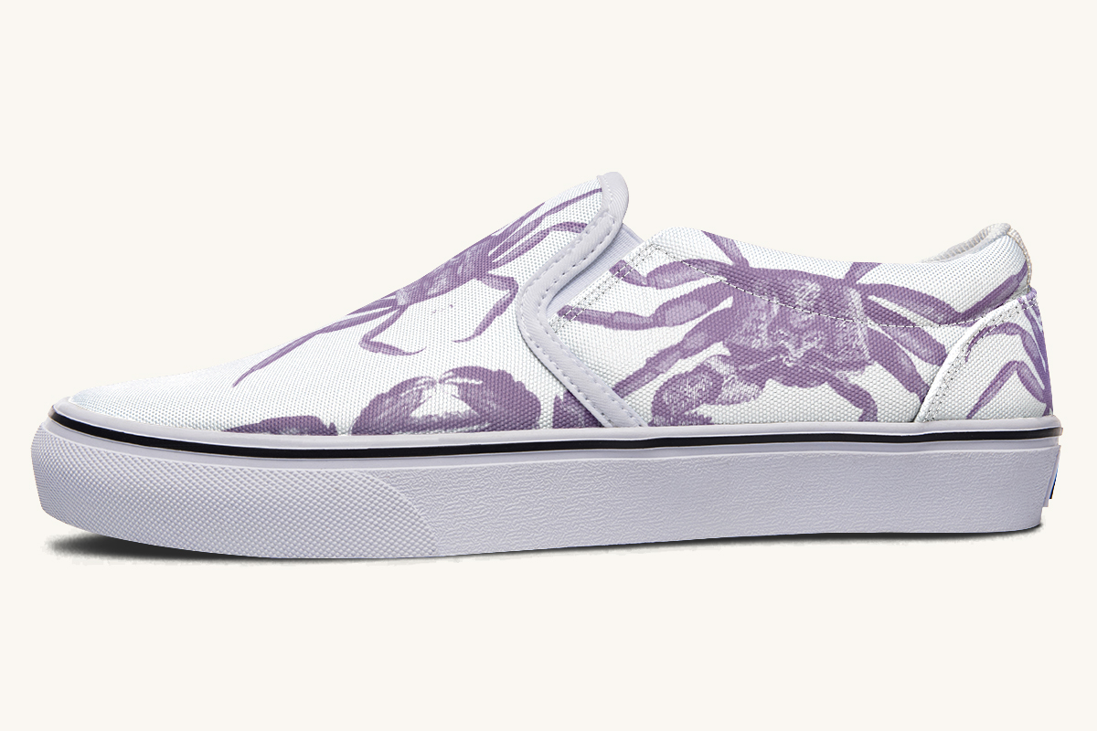 Crawl The Sea Of Stars Purple Slip On Shoes - Jaded Lament