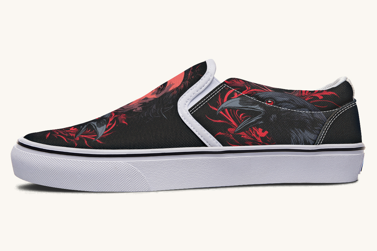 The Raven Slip On Shoes - Jaded Lament