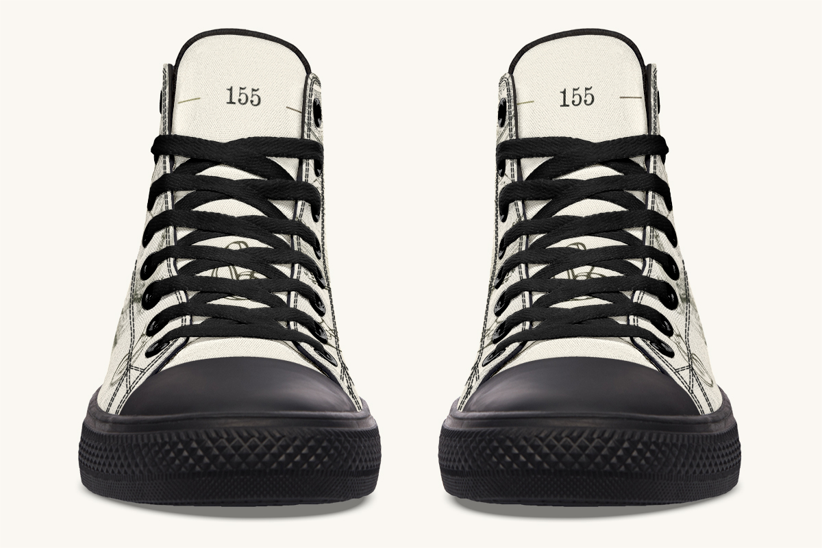 The Bear Shall Be Thy Choice Cream Hightops - Jaded Lament