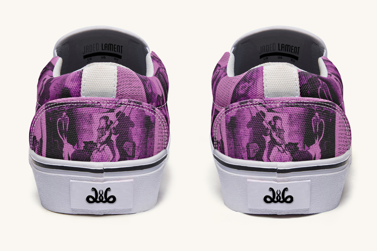 Brother Of Fire And Folly Slip On Shoes - Jaded Lament
