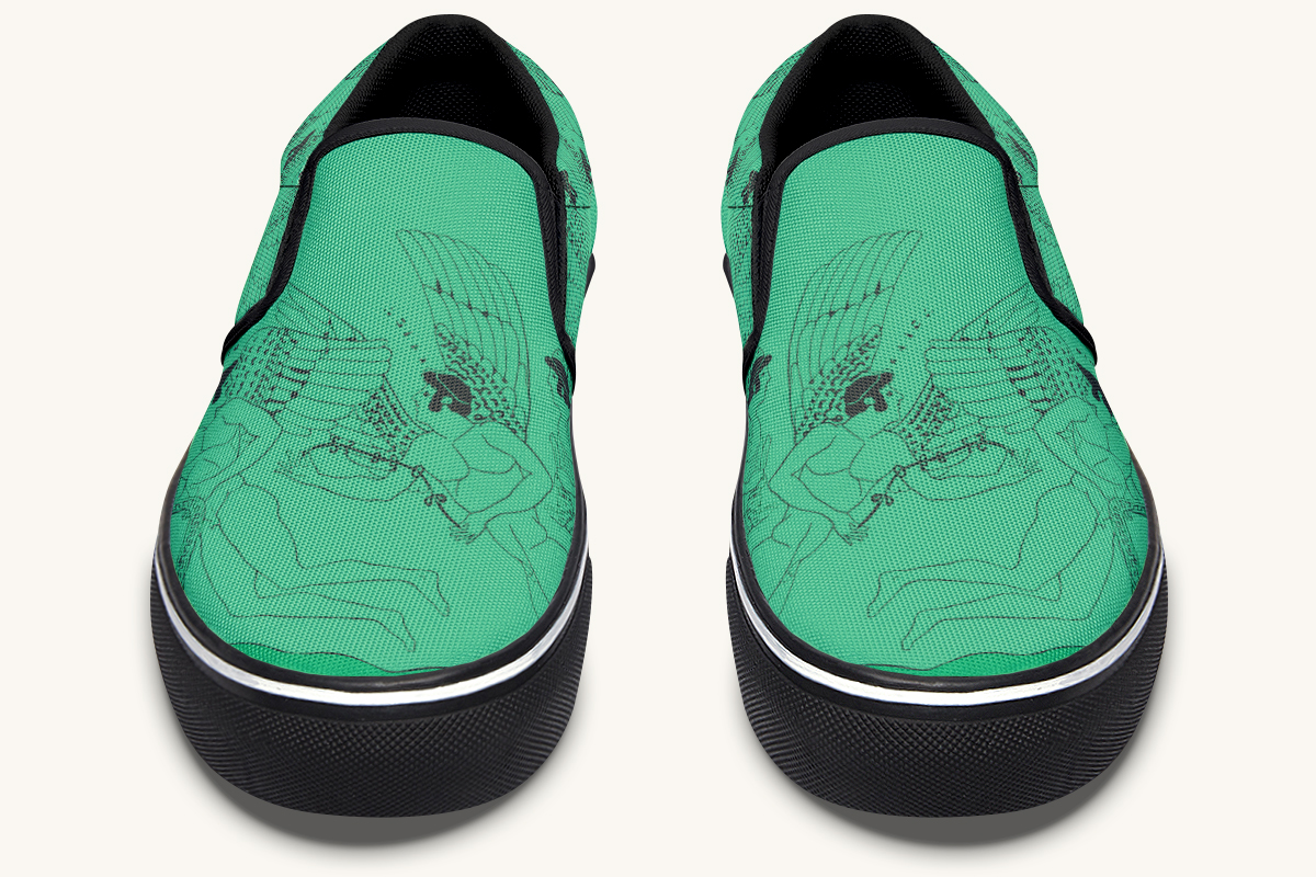 Love Gods In Flight Slip On Shoes