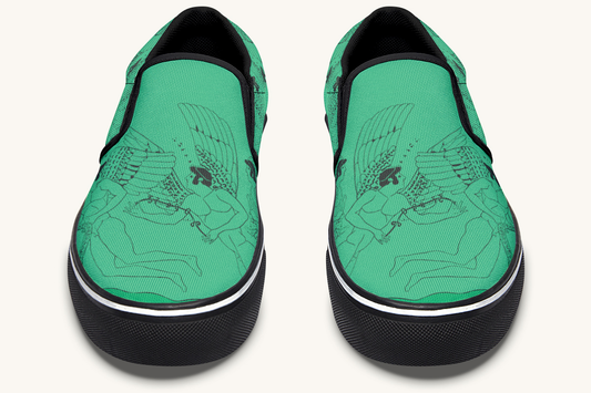 Love Gods In Flight Slip On Shoes - Jaded Lament