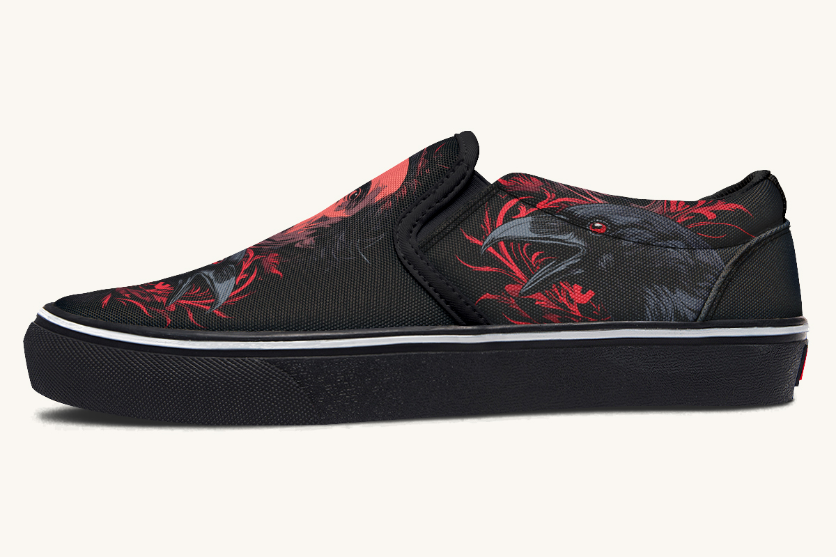 The Raven Slip On Shoes - Jaded Lament