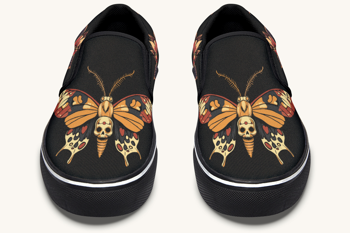 Deathmoth Slip On Shoes