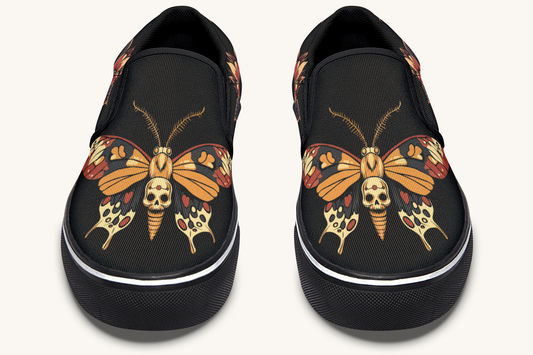 Deathmoth Slip On Shoes - Jaded Lament