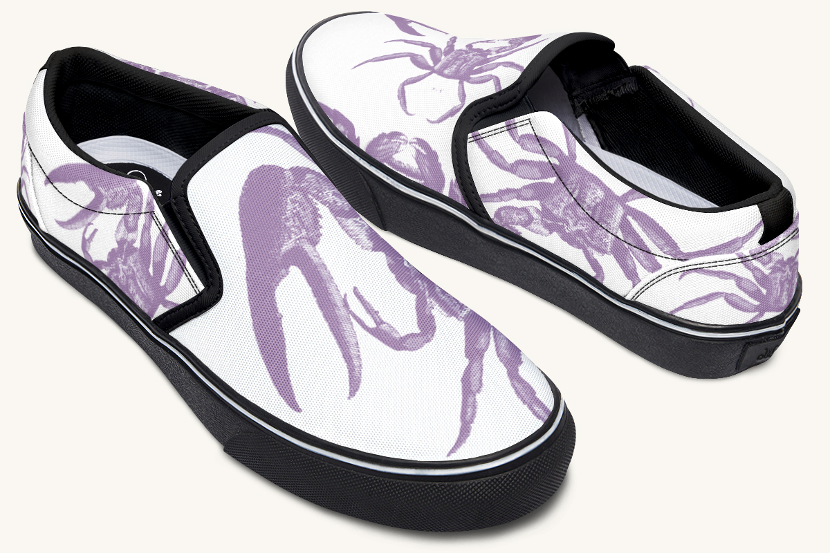 Crawl The Sea Of Stars Purple Slip On Shoes - Jaded Lament