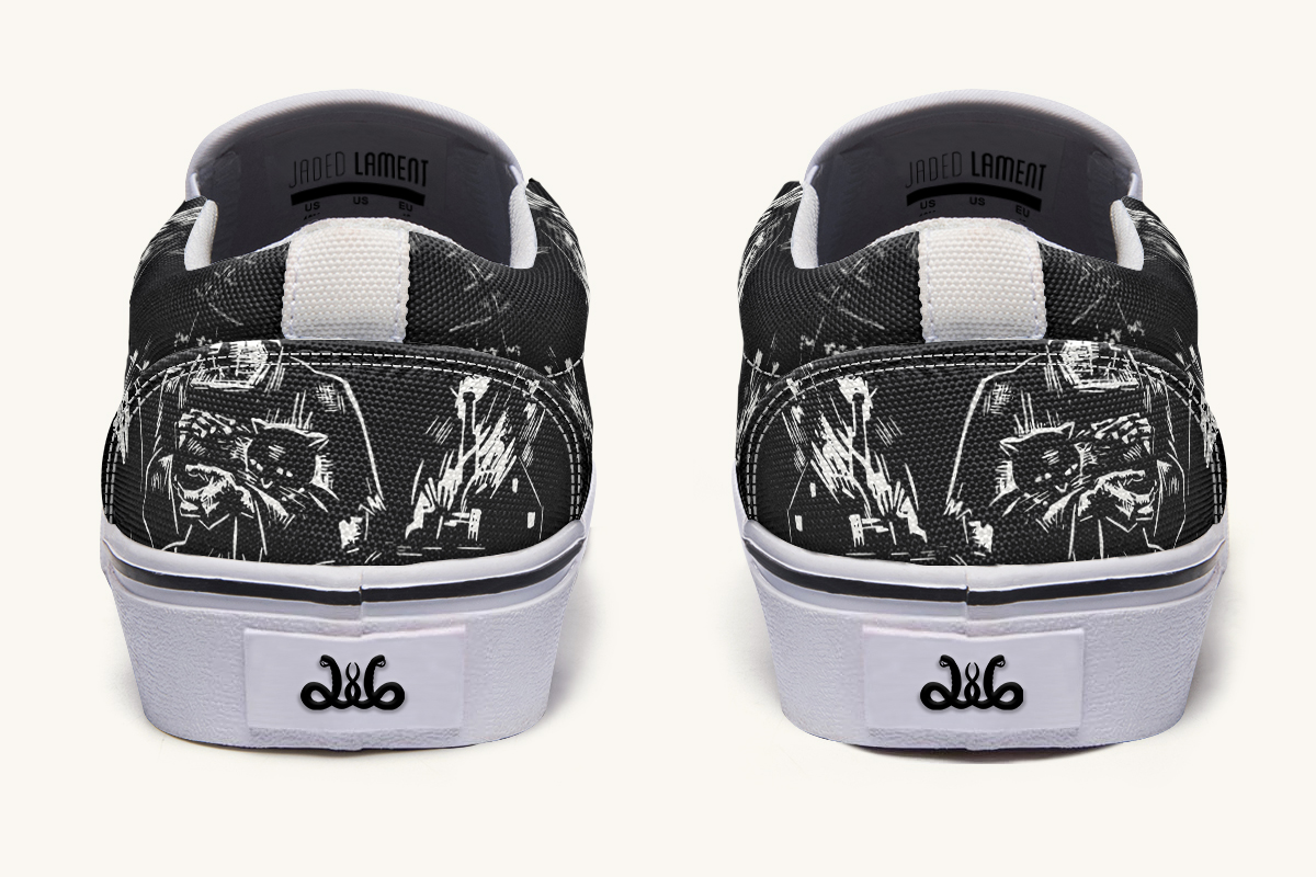 After The Fire Survival Is Defiance Slip On Shoes - Jaded Lament