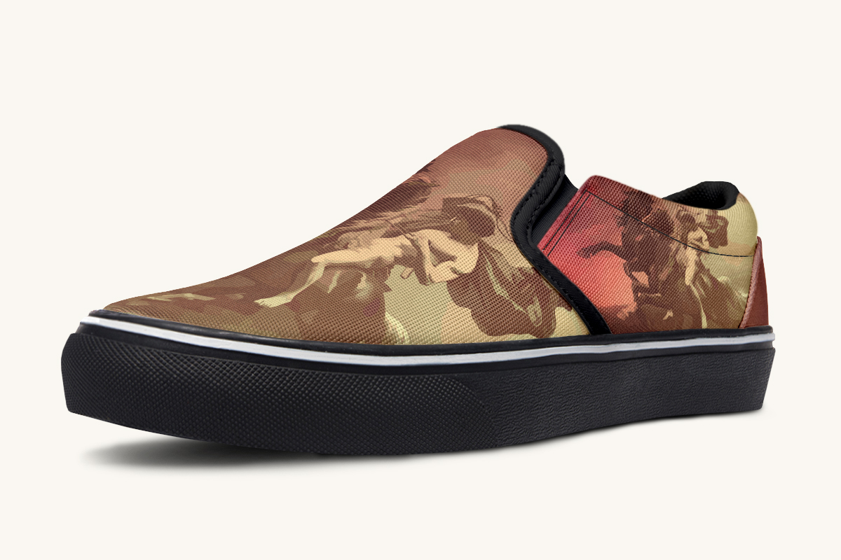 Horse Of The Gods Slip On Shoes - Jaded Lament